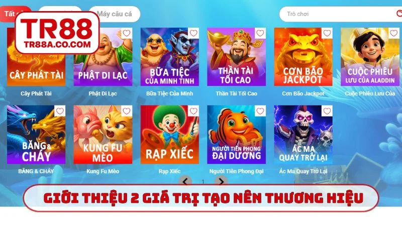 Giới thiệu TR88 2 giá trị tạo nên thương hiệu